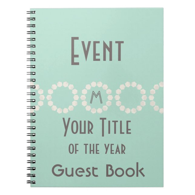 Cuaderno Evento personalizado del libro de invitados de la  (Frente)