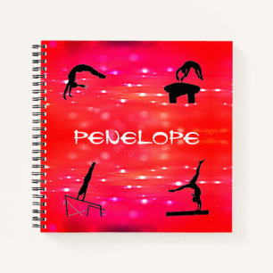 Cuaderno Eventos de Gimnasia Portátil Espiral Personalizada
