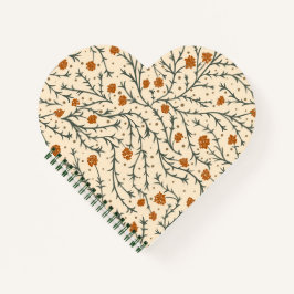 Cuaderno Evergreen Kisses Under the Mistletoe Heart