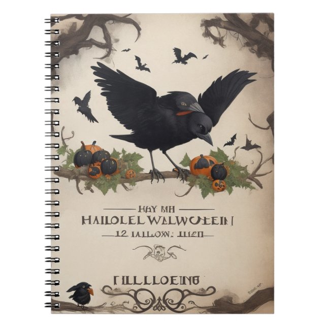 Cuaderno Evoke Halloween Magic con nuestra moderna cosecha (Frente)