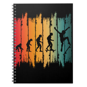 Cuaderno Evolución del patinador de skateboarding