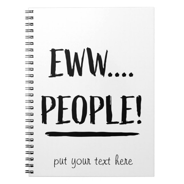Cuaderno Eww People (Frente)