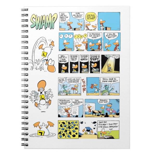 Cuaderno Exámenes de la escuela de vuelo del pato del tilín (Frente)