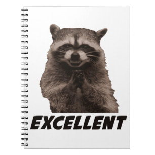 Cuaderno Excelente Raccoon