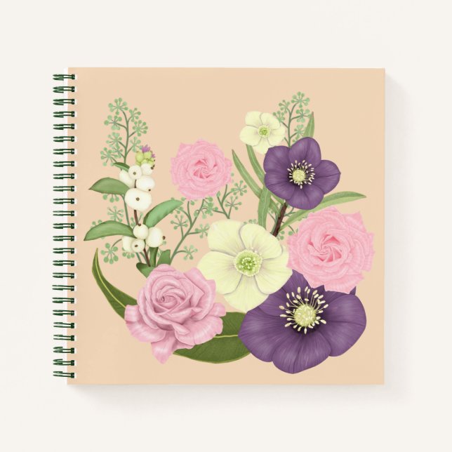 Cuaderno Exhibición Floral de Pastel (Anverso)
