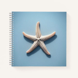 Cuaderno Exotic Starfish with Blue Background
