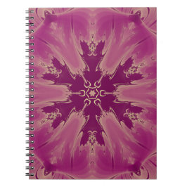 Cuaderno Exóticas flores exóticas grandiosas sombras morada