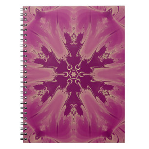 Cuaderno Exóticas flores exóticas grandiosas sombras morada