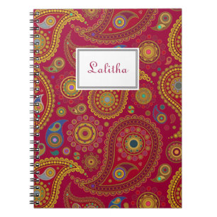 Cuaderno exótico de Paisley