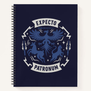 Cuaderno Expecto Patronum Silueta Gráfica Vintage