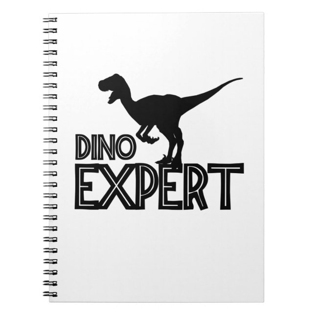Cuaderno Experto en Dino - amantes de los dinosaurios (Frente)
