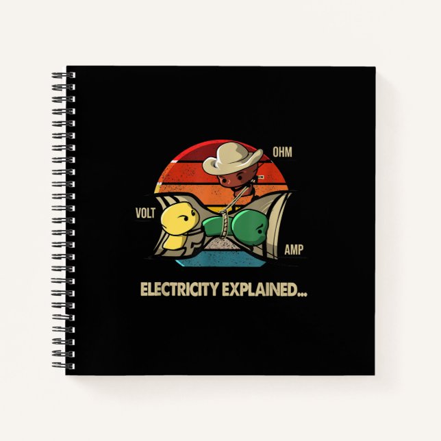 Cuaderno Explicó Electricidad De Ohm Volt Amp (Anverso)
