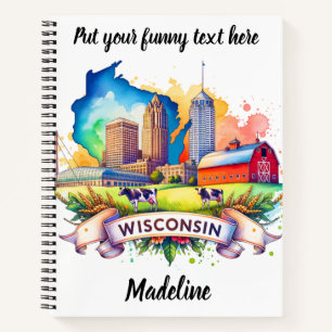 Cuaderno ¡Explora el encanto escénico de Wisconsin!