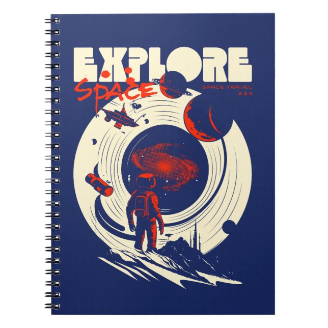 Cuaderno Explora el Espacio - Astronauta Cósmico (Frente)