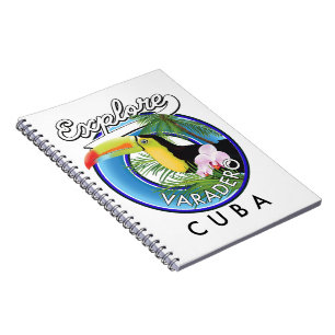 Cuaderno Explora el logotipo de viaje de Varadero Cuba