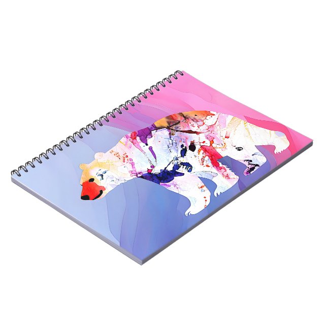 Cuaderno Explorador Ártico Pastel en Acuarela       (Lado Izquierdo)