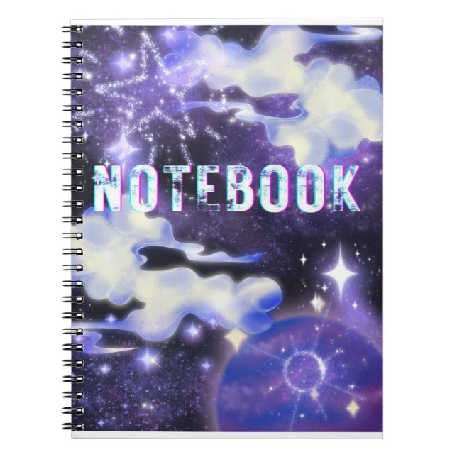 Cuaderno Explorador de galaxias - Diario temático del espac (Frente)
