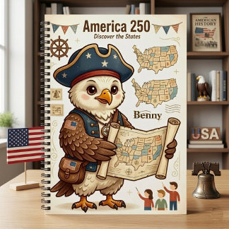 Cuaderno Explorador de la historia americana Águila patriót