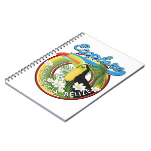 Cuaderno Explorar el logotipo de viaje de Placencia Belice