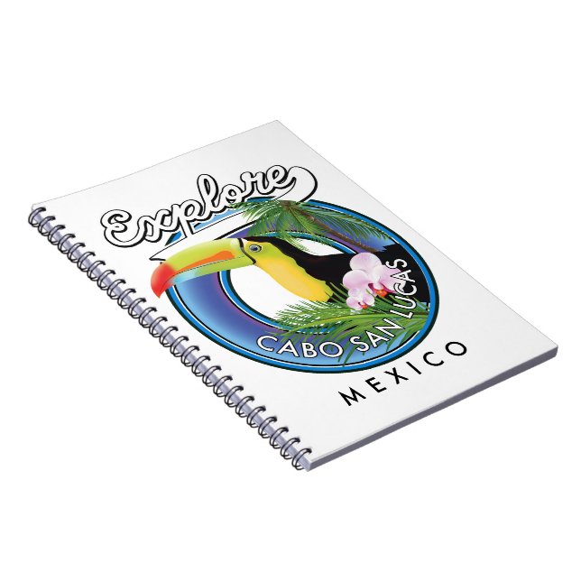 Cuaderno explorar el parche de viaje de cabo san lucas méxi (Lado Derecho)