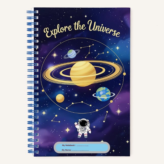 Cuaderno Explorar el universo - portada para portátiles de  (Anverso)
