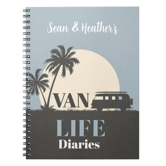 Cuaderno ¡EXPLORAR! 🌄 Van Life Journal Añadir nombre (Frente)