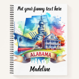 Cuaderno Explore la rica historia y belleza de Alabama