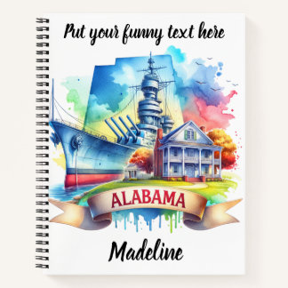 Cuaderno Explore la rica historia y belleza de Alabama