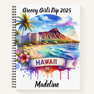 Cuaderno Explore las hermosas playas y el paisaje de Hawái