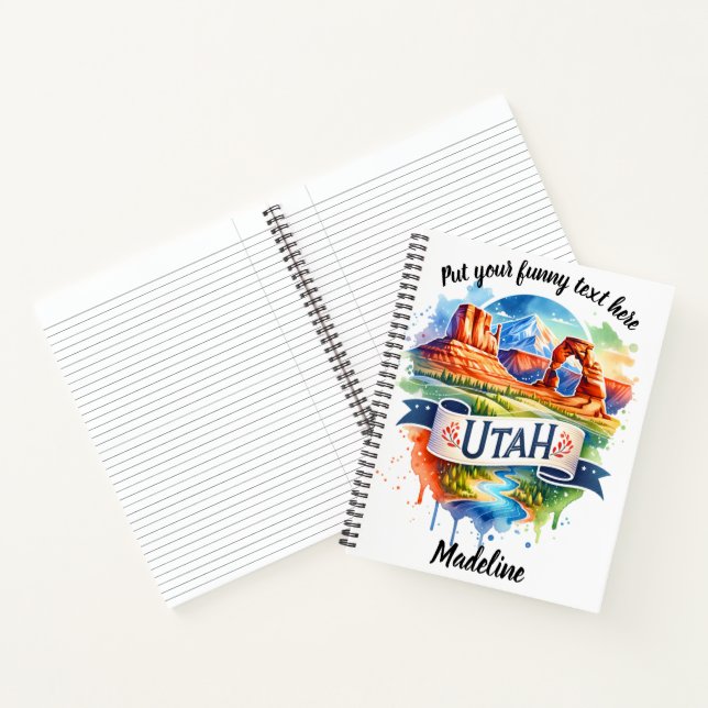 Cuaderno ¡Explore los impresionantes paisajes de Utah! (Interior)