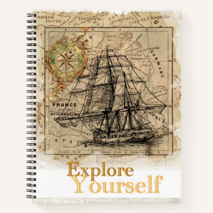 Cuaderno Explore usted mismo elegante presupuesto de autome