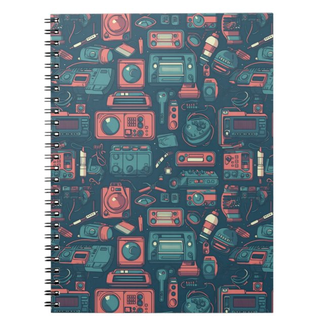 Cuaderno Explosión del pasado: tecnología de los 80 (Frente)