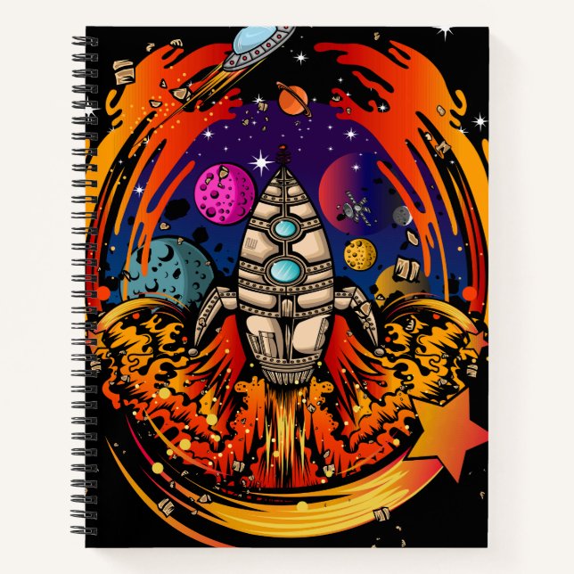 Cuaderno Explosión en el espacio (Anverso)