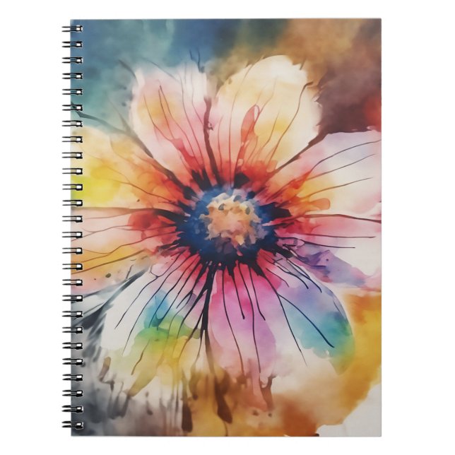 Cuaderno Explosión floral de colores (Frente)
