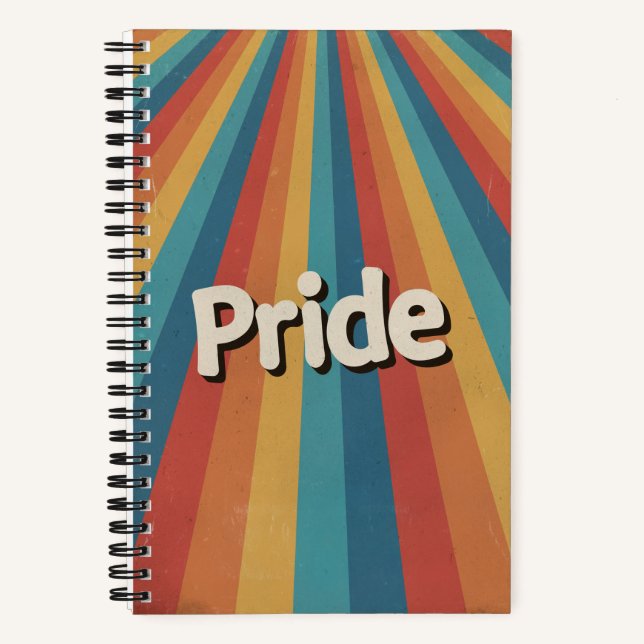 Cuaderno Explosión Retro de Orgullo LGBTQ+ (Anverso)