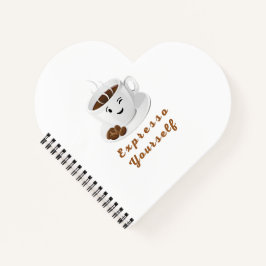 Cuaderno Exprésate – Camiseta Divertida de Café Sonriente