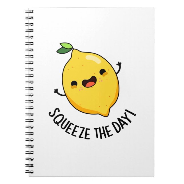 Cuaderno Exprime El Día Chiste De Limón Divertido  (Frente)