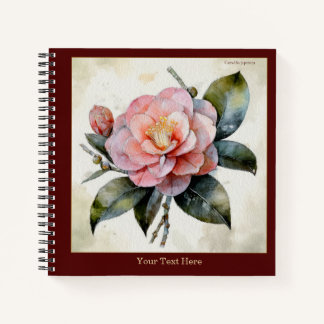 Cuaderno Exquisito Acuarela Camellia Japonica #1