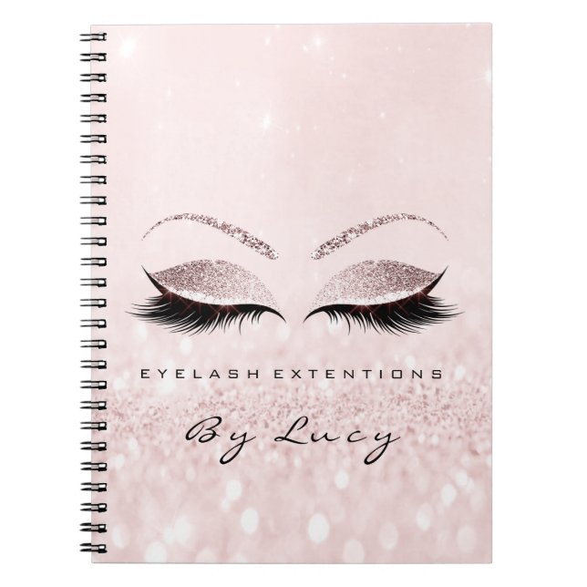 Cuaderno Extensión de pestañas Artista de maquillaje Purpur (Frente)