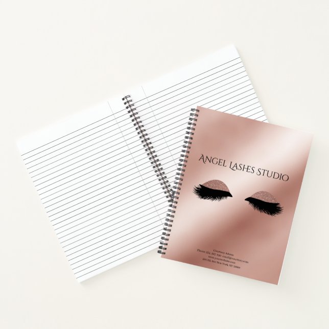 Cuaderno Extensiones Eyelash de Artistas de Maquillaje Pers (Interior)