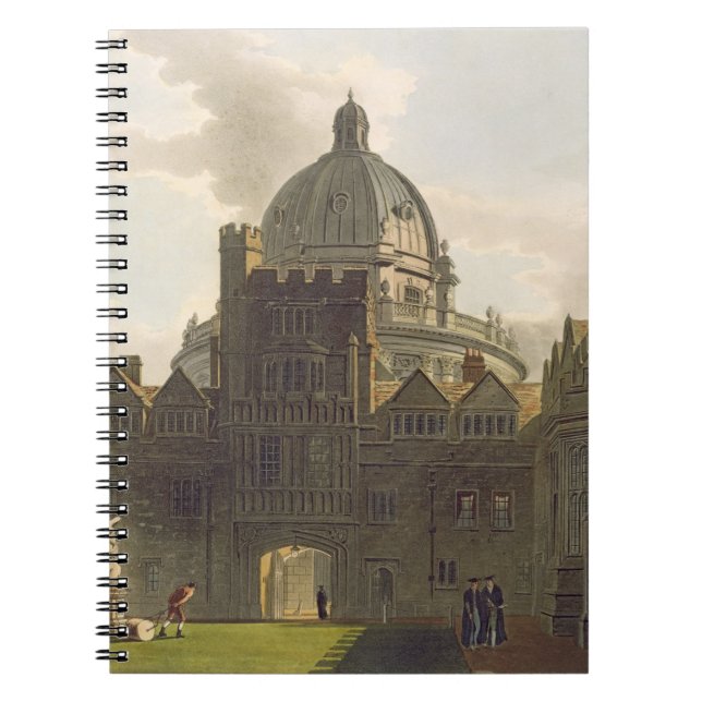 Cuaderno Exterior de la universidad y de Radcliffe Librar (Frente)