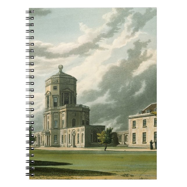 Cuaderno Exterior del observatorio astronómico, illustra (Frente)