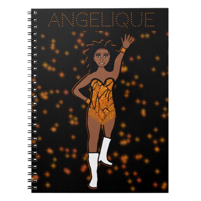 Cuaderno extra Naranja bailarín #1 (Frente)