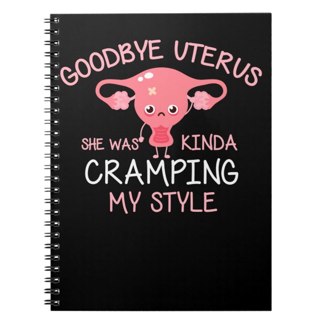 Cuaderno Extracción divertida de histerectomía Uterus (Frente)