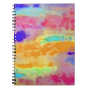 Cuaderno Extracto colorido de la acuarela