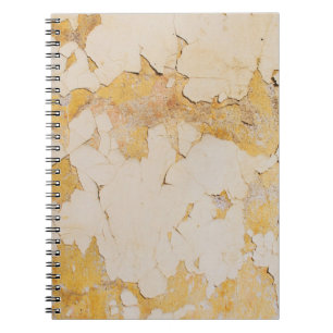 Cuaderno Extracto de fondo de estuco amarillo antiguo, enve