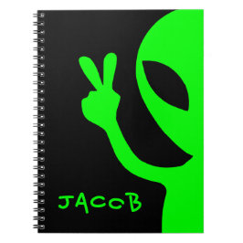 Cuaderno Extranjero personalizado verde y negro