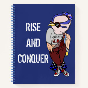 Cuaderno Extraño Ave Motivadora: "¡Levántate y conquista!"