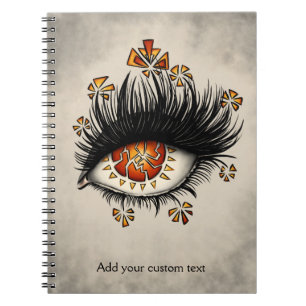 Cuaderno Extraño Ojo De Lava Personalizado De Arte Digital 