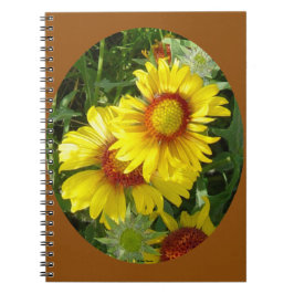 Cuaderno F27 Flores silvestres amarillas Gaillardia